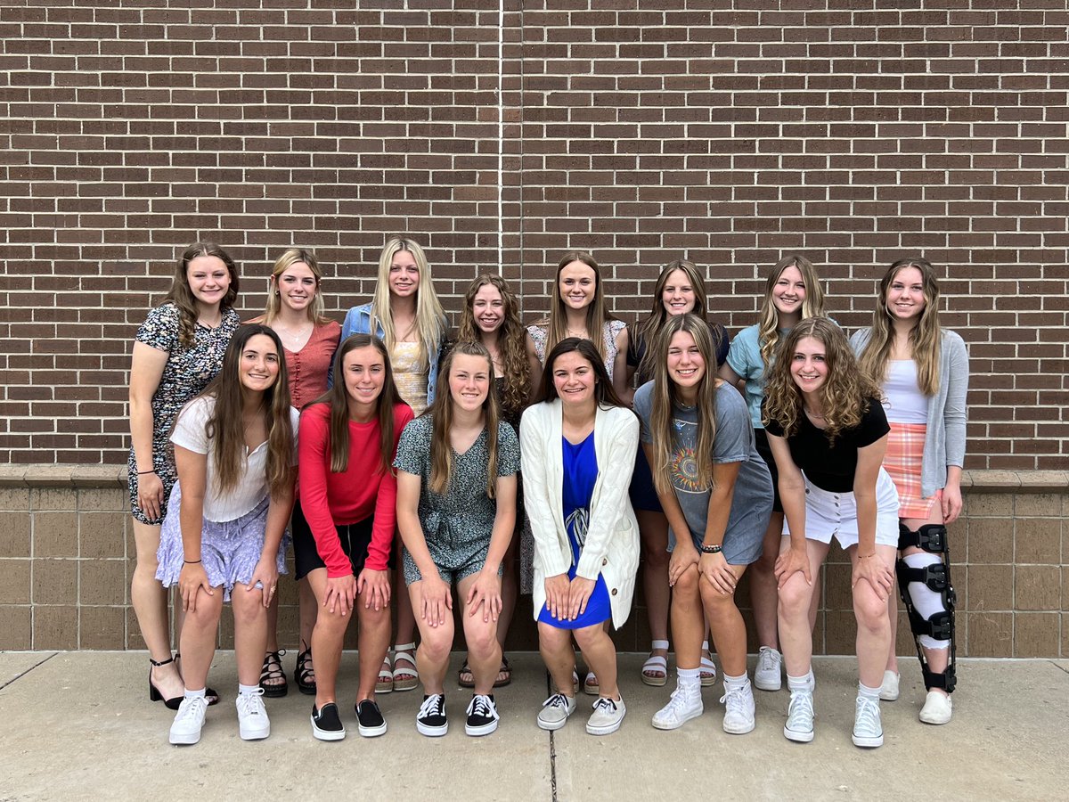 ECTrojanSoftbal's tweet photo. If you wonder why the EC Lady Trojan softball players are dressed up…well it’s Senior Night! Anna and Jordyn will be honored at tonight’s game. #WeAreEC #wetd https://t.co/34KdNLj1NU