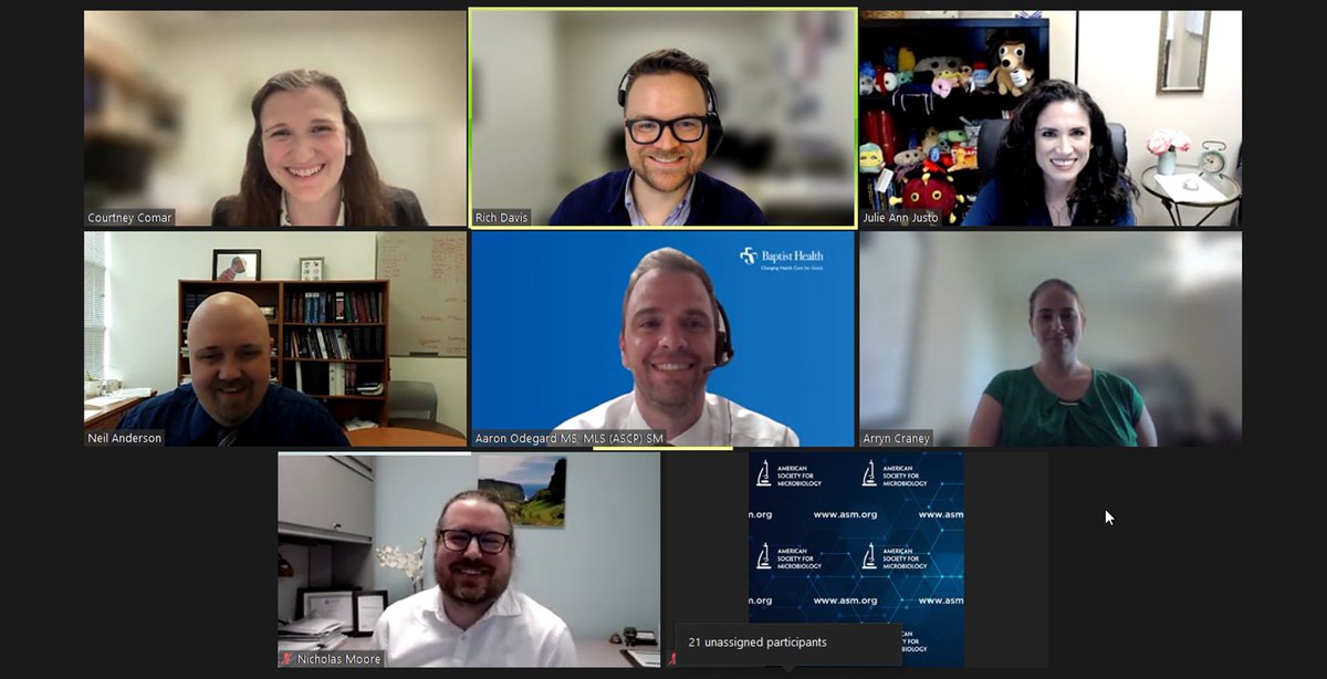 richdavisphd's tweet photo. We just wrapped up a great conversation for "What's old and 'pneu' with Pneumonia?" @ASMicrobiology virtual journal club. Huge thanks to @odie0222 @court_comar @petrifiedbugs @nmoore07 @julie_justo &amp; Dr. Neil Anderson.

It was the VJC with the highest # of registrants yet! https://t.co/BTWHkxJeAN