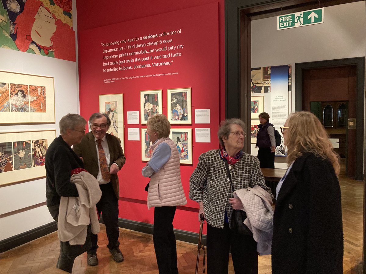 Art Friends Merseyside enjoy an exclusive tour of Frank Milners Japanese print exhibition ⁦⁦<a href="/NML_Muse/">National Museums Liverpool</a>⁩ at Lady Lever Art Gallery well worth a visit to this beautifully curated show