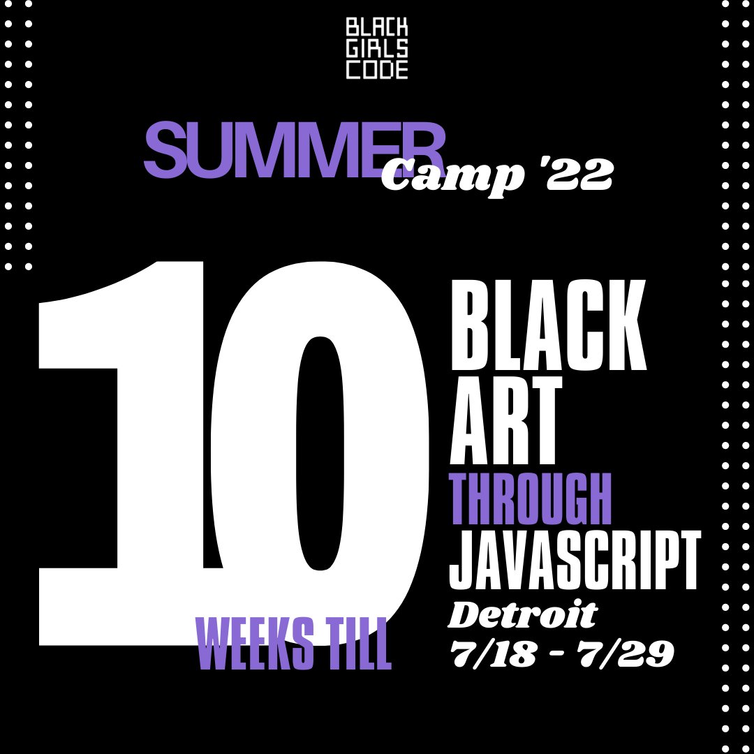 BlackGirlsCode's tweet photo. For tickets and info:

Detroit: https://t.co/WDJms1wuTJ https://t.co/Qg26yg1Jgm