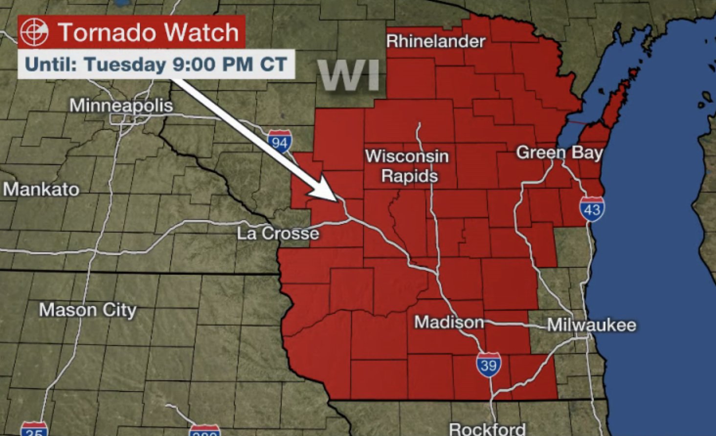 The Weather Channel on Twitter "NEW Tornado watch just issued until