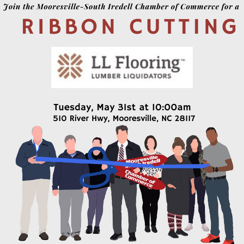 Mark your calendars for a Ribbon Cutting for LL Flooring!
.
.
.
#businessnews #smallbusiness #mooresville #lakenorman #marketing #advertising #networking #ribboncutting