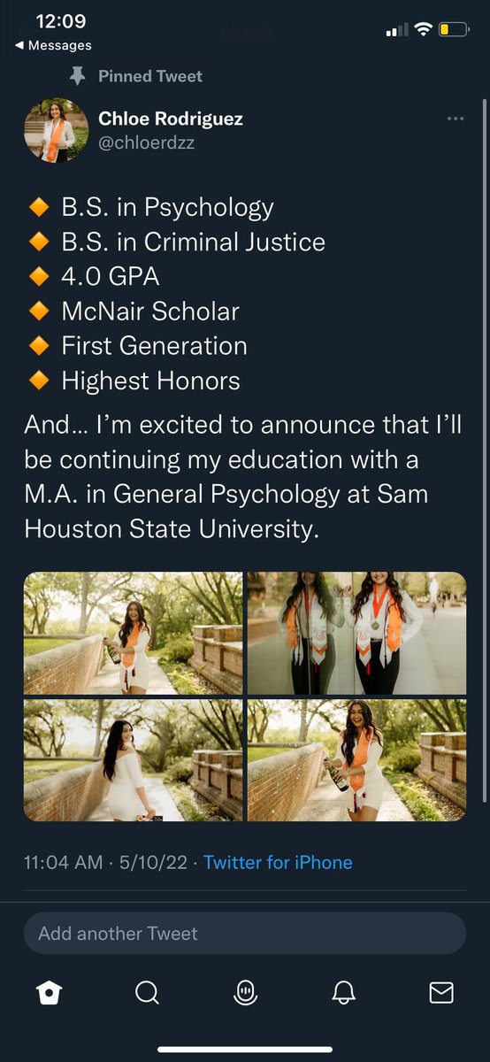 ResaAnderson123's tweet photo. @chloerdzz I am in awe of your talent &amp; accomplishments. You are a beautiful woman inside &amp; out. I have absolutely enjoyed being apart of your life for the past 5 + years. You have lost lots of sleep and cried many tears, but you did it!!!!! ❤️ Love you and so very proud of you! https://t.co/TI5TNigKNi
