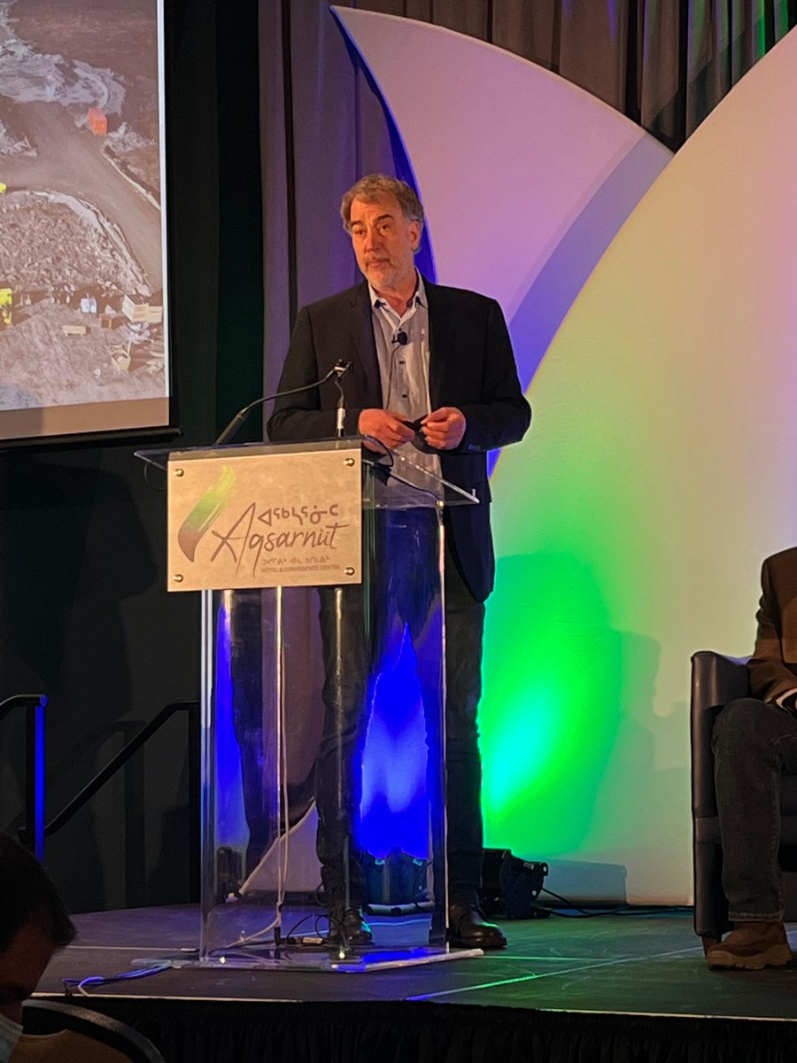 B2G_BackRiver's tweet photo. Sabinaโs President & CEO Bruce McLeod was pleased to lead the Companyโs participation in the 2022 #NunavutMiningSymposium. Bruce provided attendees with exciting updates about the #BackRiverProject and the busy years ahead as we build Nunavutโs next goldmine! https://t.co/5JAb6K1qUa