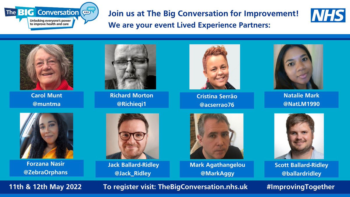 acserrao76's tweet photo. @Devon_NHSI @MarkAggy lots of the #MSKleg too! We have @MarkAggy @ZebraOrphans @ballardridley @Jack_Ridley @Vix_082 so we holding up the #LivedExperience banner high at #ImprovingTogether https://t.co/bm9sO4sZ6e