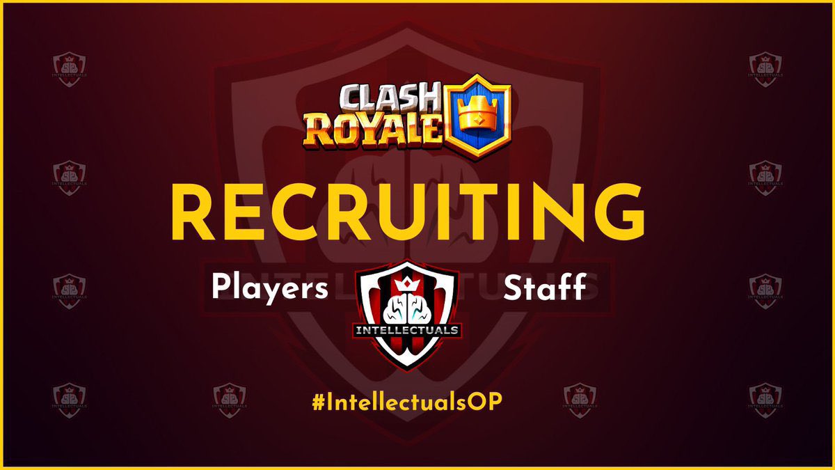 Intellectuals is currently recruiting active players and staff members to further strengthen our team. If you wish to apply for the team, send us a DM 📩. #IntellectualsOP