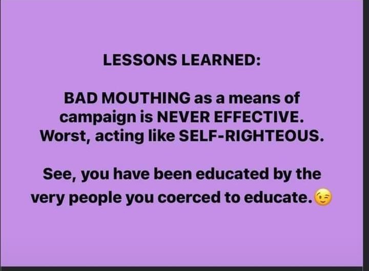 Buff25Daddy's tweet photo. No one will ever succeed by bringing others down. In games of life, you need to play fair and square, wise and smart so you won't regret the moves or actions you did. Learn to accept failures because life won't always be on your favor. https://t.co/SF85AKVRle