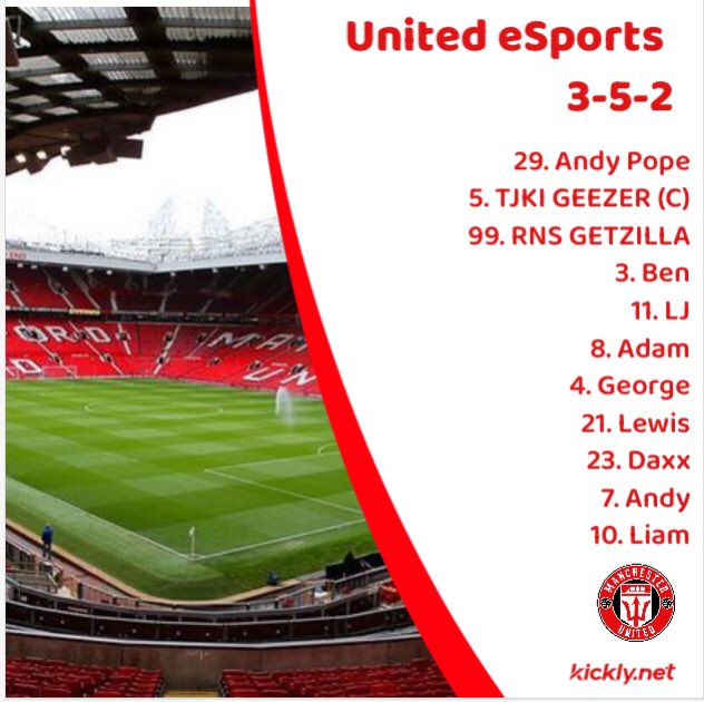 Fixtures and team sheet for our games tonight.
Come and watch via the link below twitch.tv/fntastik_espor… <a href="/OfficialVPG/">Virtual Pro Gaming</a>