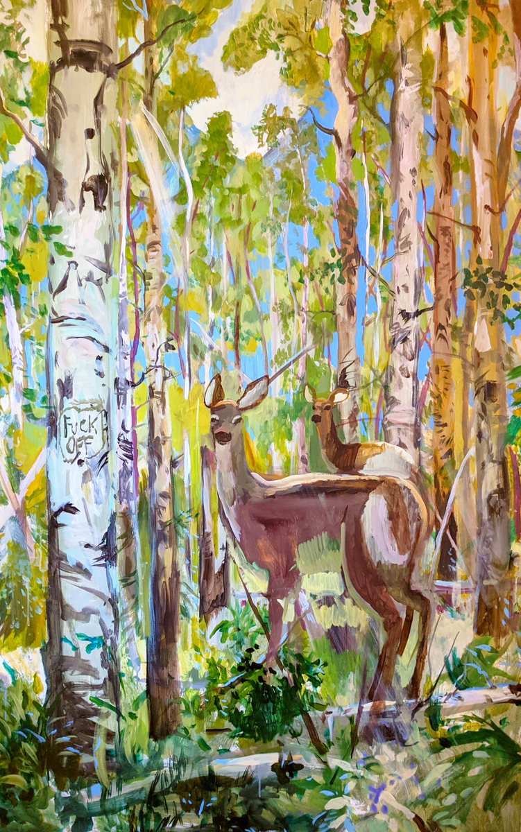 DefeoJohnny's tweet photo. A Message From the Forest, acrylic on panel

#solosNFT #NFTdrop #nature https://t.co/PTQ0RjMk83