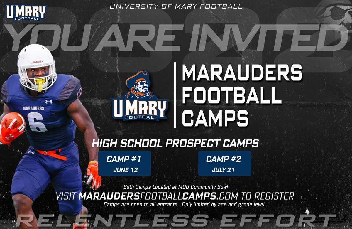 ralls_william's tweet photo. Thank you @Coach_M_Martin for the official invite to the @UMaryFootball prospect camp.  Looking forward to checking out the University of Mary. https://t.co/SmVblNkCtZ