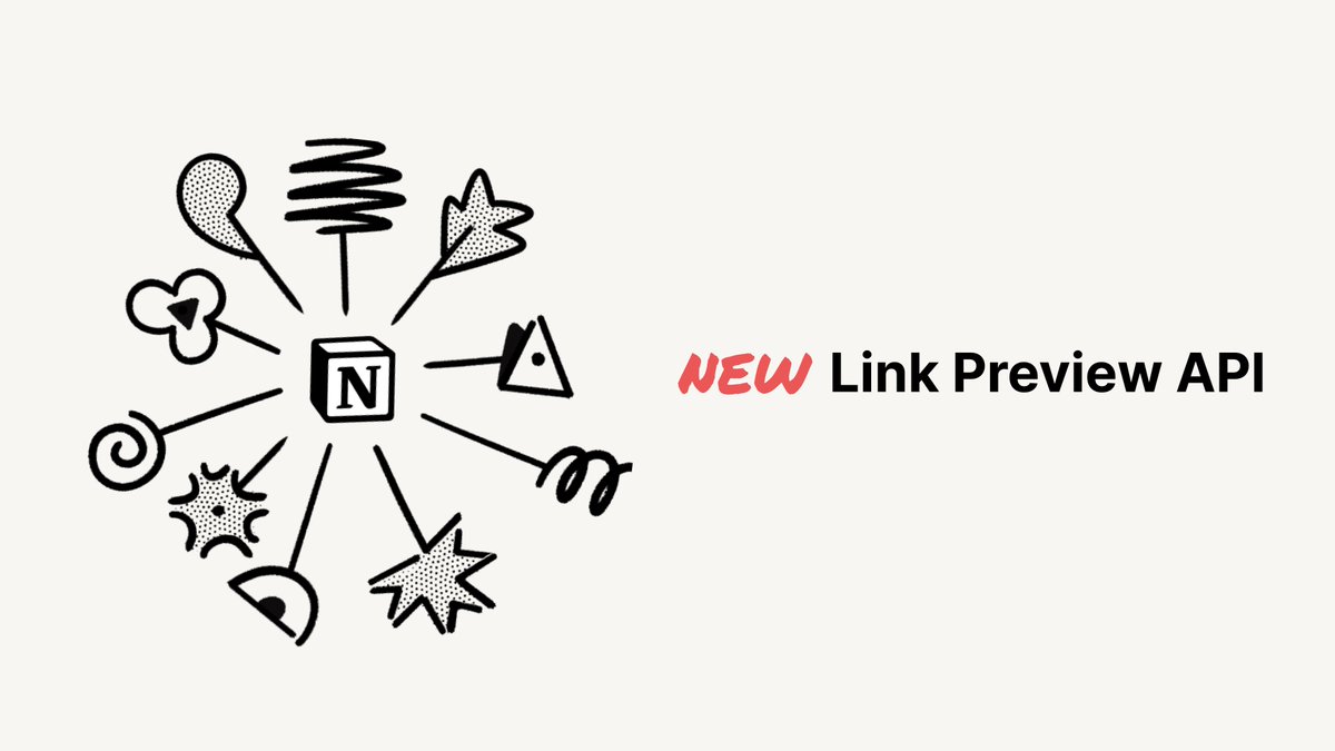 NotionDevs's tweet photo. 🔗 We have a new Link Preview API!

This allows users to preview authenticated content in Notion when they paste a link from your product.

Read more: https://t.co/sHLu2BJozS https://t.co/sgWPVm1hCt