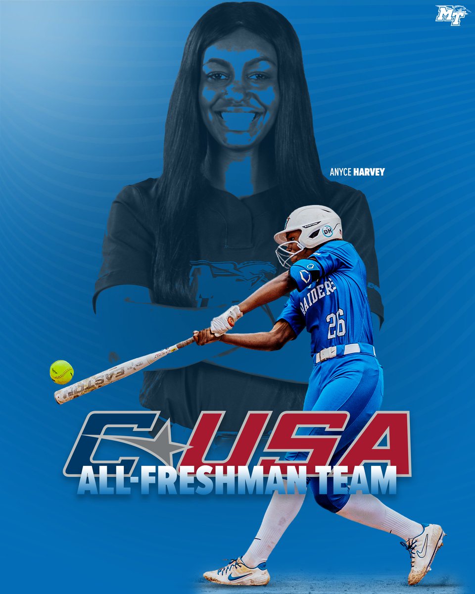 Rounding out the Blue Raiders' postseason accolades, <a href="/AnyceHarvey2021/">AnyceHarvey</a> marks the second Blue Raider named <a href="/ConferenceUSA/">Conference USA</a> All-Freshman Team!

📰 bit.ly/3N55dTb

#BlueRaiders | ⚡️⬆️
