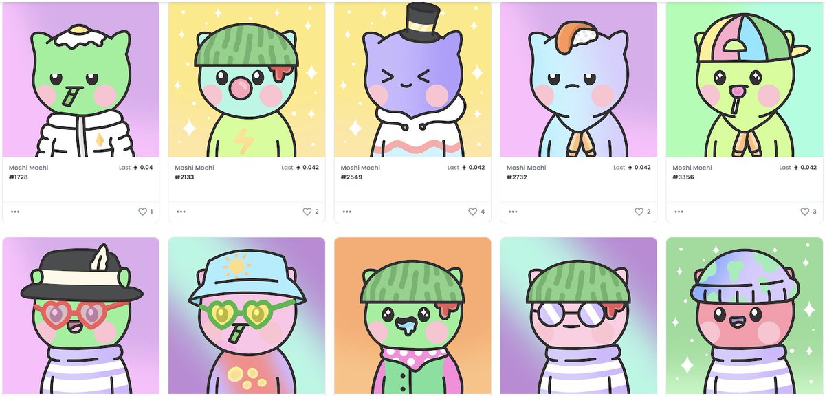 Did a little sweeping on the @MoshiMochiNFT floor cuz I believe in the homie <a href="/HackermanAce/">Ace</a> 🤝