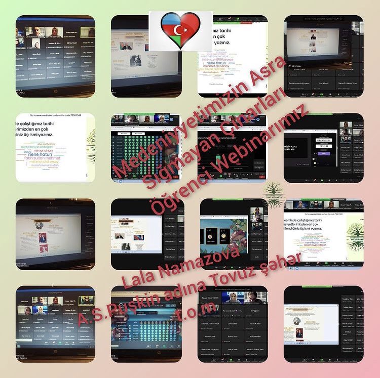 hakikathanem's tweet photo. Mayıs ayı öğrenci webinarımızı yaptık. İşlediğimiz şahsiyetlerin genel tekrarının artından Menti ve Quizizz otun etkinliği ile öğrencilerimizin proje hakkındaki görüş ve değerlendirmelerini aldık. 

Hatice GEÇKİN 
Lala BAMAZOVA
Hayriye TOKAT
Kübra BEDİR https://t.co/NLxyMF6TwG