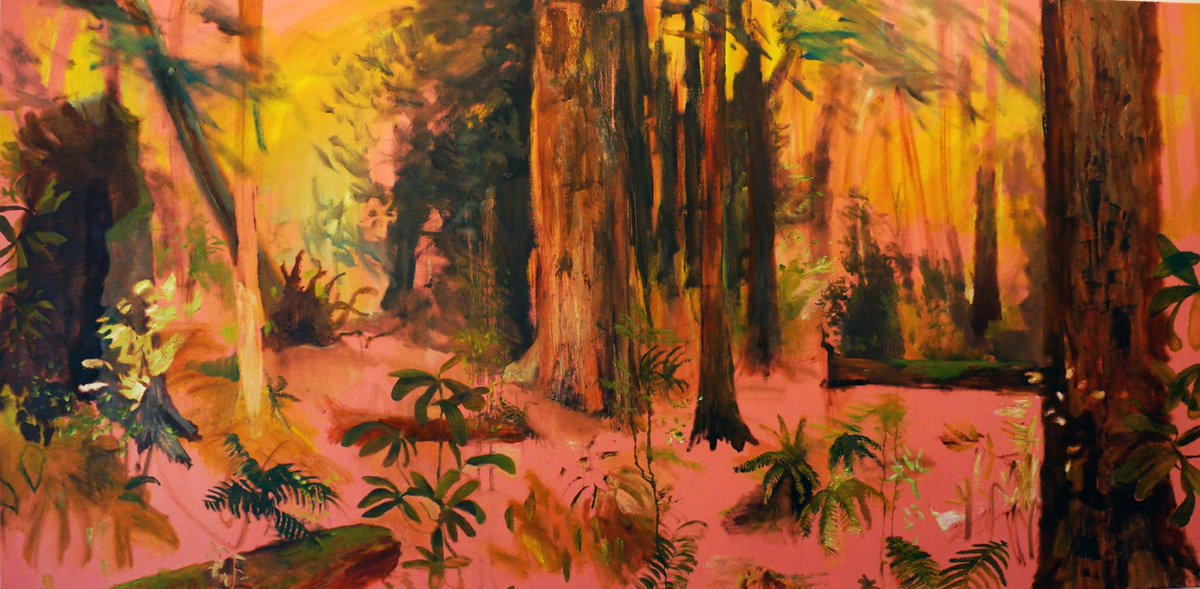 DefeoJohnny's tweet photo. Redwoods with Fires Up North, acrylic on canvas

#solosNFT #nature #wildfires #landscapepainting https://t.co/6ynznF0Ubr