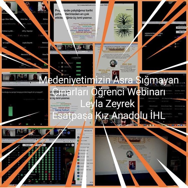 hakikathanem's tweet photo. Mayıs ayı öğrenci webinarımızı yaptık. İşlediğimiz şahsiyetlerin genel tekrarının artından Menti ve Quizizz otun etkinliği ile öğrencilerimizin proje hakkındaki görüş ve değerlendirmelerini aldık. 

Leyla ZEYREK
Hayriye TOKAT https://t.co/73AXmEfjCd