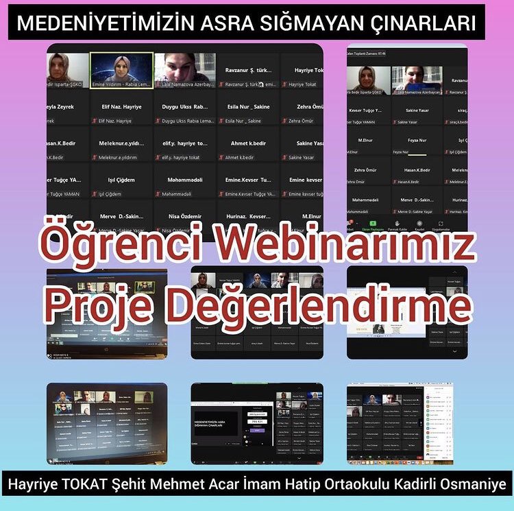 hakikathanem's tweet photo. Mayıs ayı öğrenci webinarımızı yaptık. İşlediğimiz şahsiyetlerin genel tekrarının artından Menti ve Quizizz otun etkinliği ile öğrencilerimizin proje hakkındaki görüş ve değerlendirmelerini aldık. 

Leyla ZEYREK
Hayriye TOKAT https://t.co/73AXmEfjCd