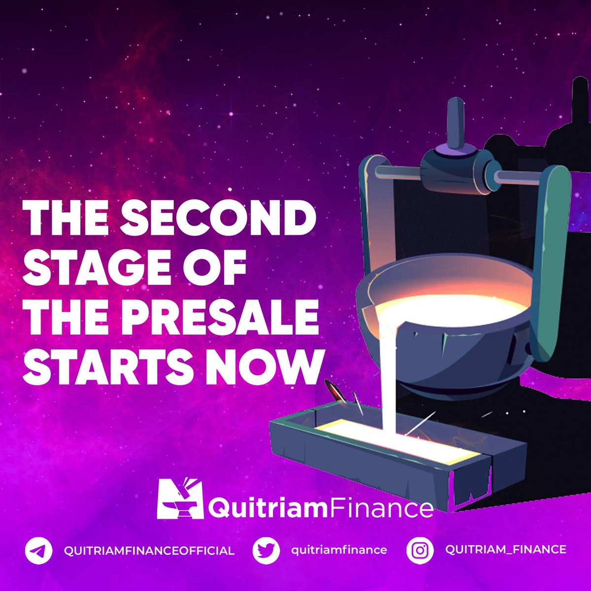 quitriamfinance's tweet photo. QUITRIAM FINANCE 🟣

#Presale phase 2 HAS COMMENCED!

🔮 Presale: https://t.co/NncMq3AzOl

We're excited to begin the second journey together! https://t.co/qd96NqGNQ4