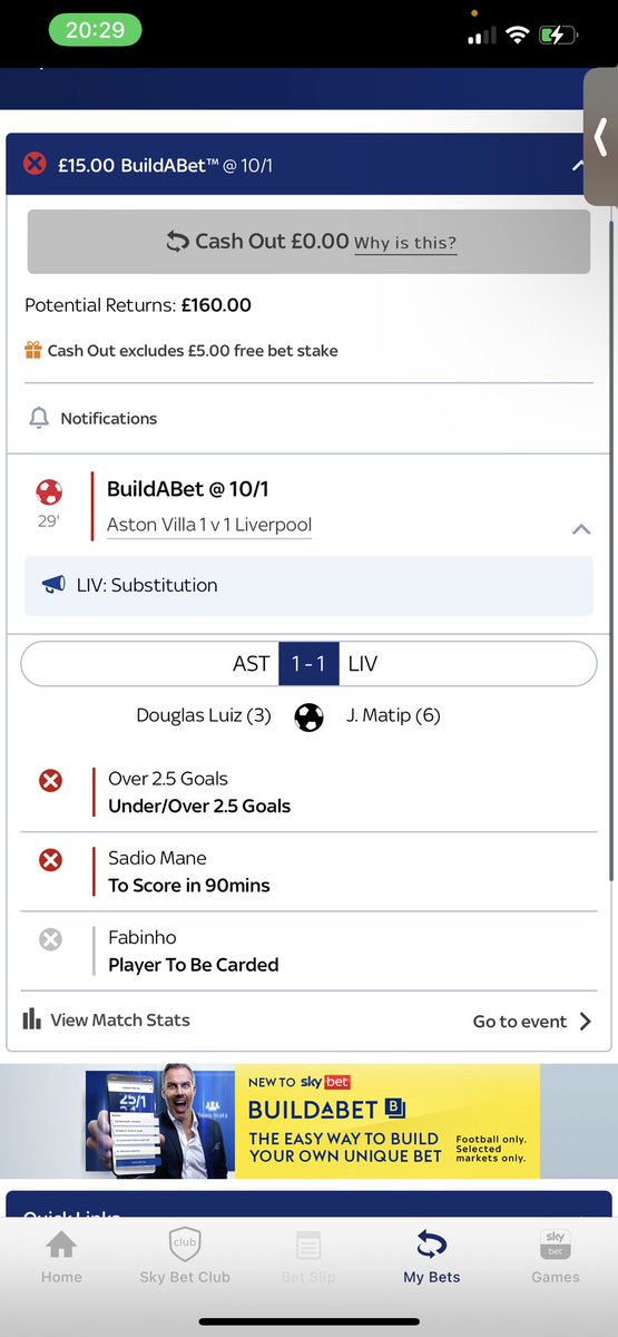 LThomson1x's tweet photo. @SkyBet Do I lose the money cause Fabinho got taken off injured, bit confused? https://t.co/2LASzD2MXM