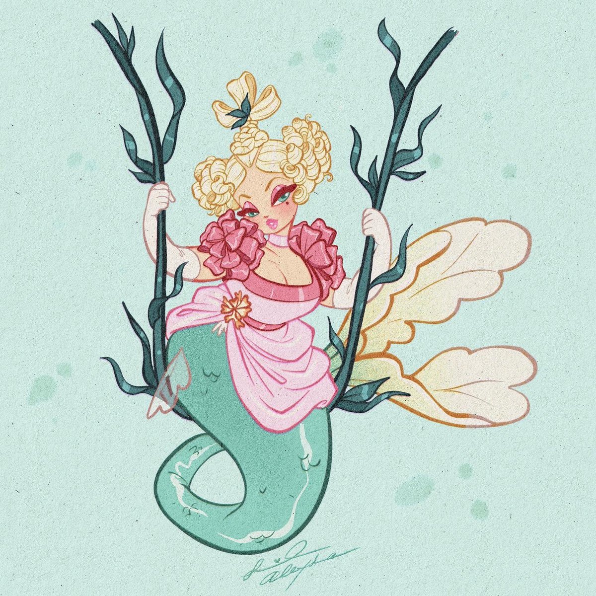 Doin some #GildedGlamour inspired mermaids for #mermay2022 ! Also if you haven’t already, subscribe to me on YouTube! I’m trying to get enough watch time to get monetized! YouTube.com/savannahalexan…