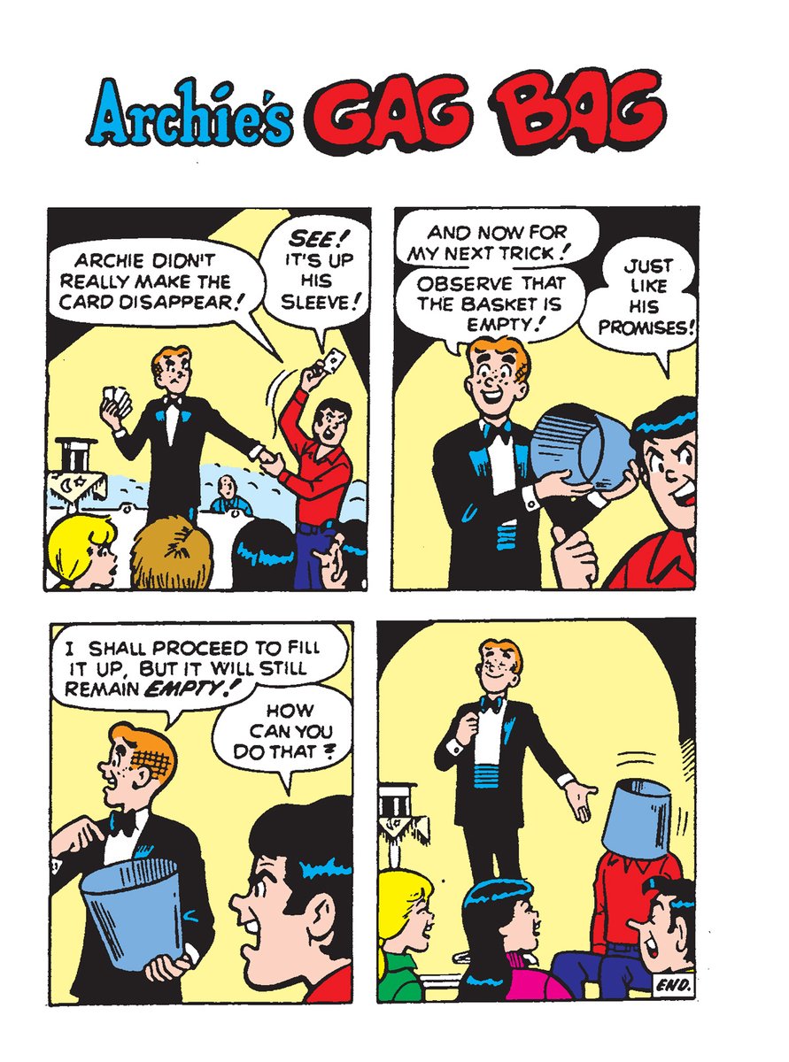 ArchieComics's tweet photo. Archie possesses a full compliment of anti-Reggie countermeasures.
#ArchieComics #Archie #Comics #ReggieMantle https://t.co/2nzQH1VwZe