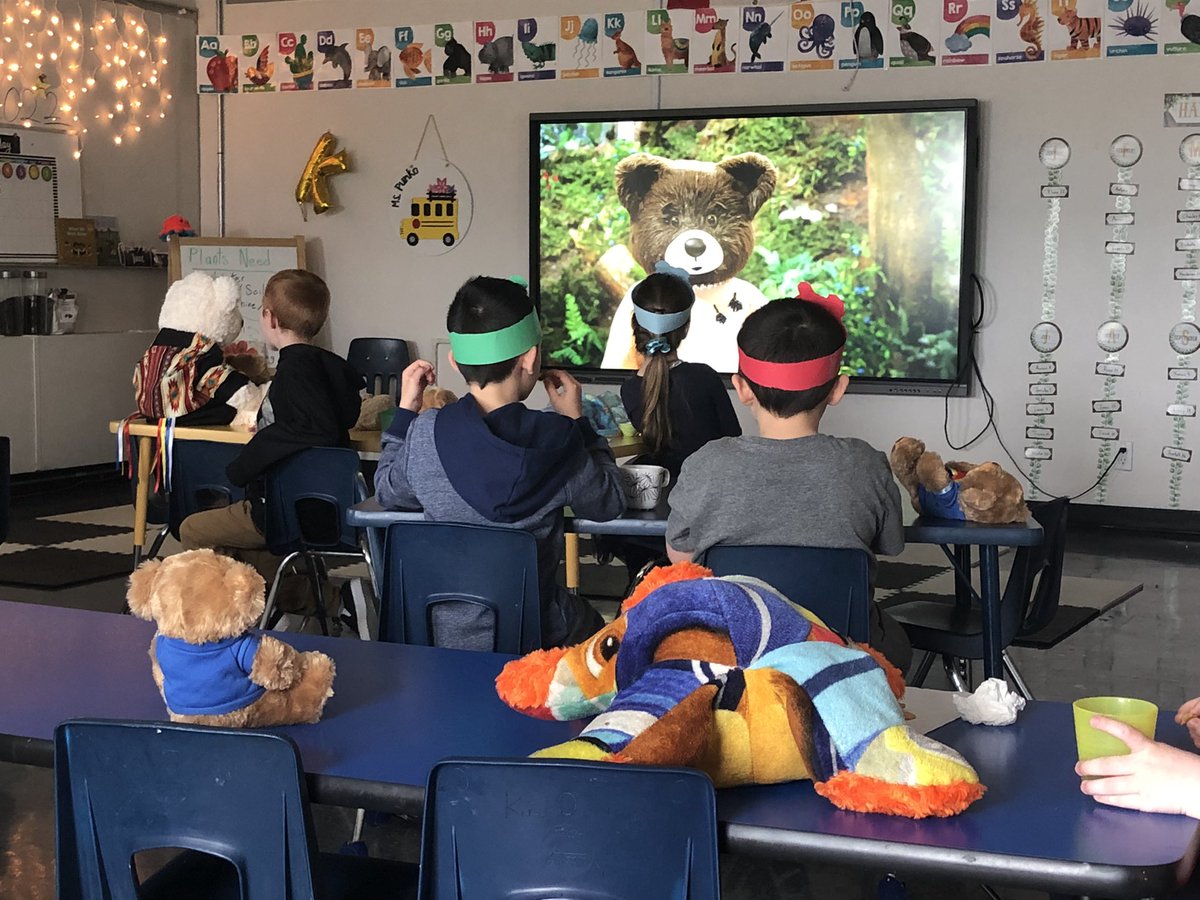 annaleeskinner's tweet photo. @thickwoodArts @MissPunkosClass kindergarten is having a tea party and listening to the Spirit Bear story. @SpiritBear @cblackst @indigenousFMPSD https://t.co/8WX23D9ZZ7