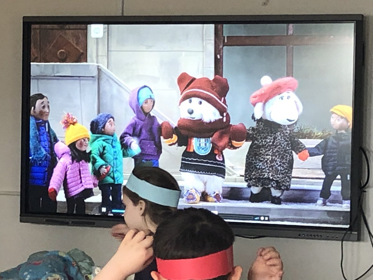 annaleeskinner's tweet photo. @thickwoodArts @MissPunkosClass kindergarten is having a tea party and listening to the Spirit Bear story. @SpiritBear @cblackst @indigenousFMPSD https://t.co/8WX23D9ZZ7