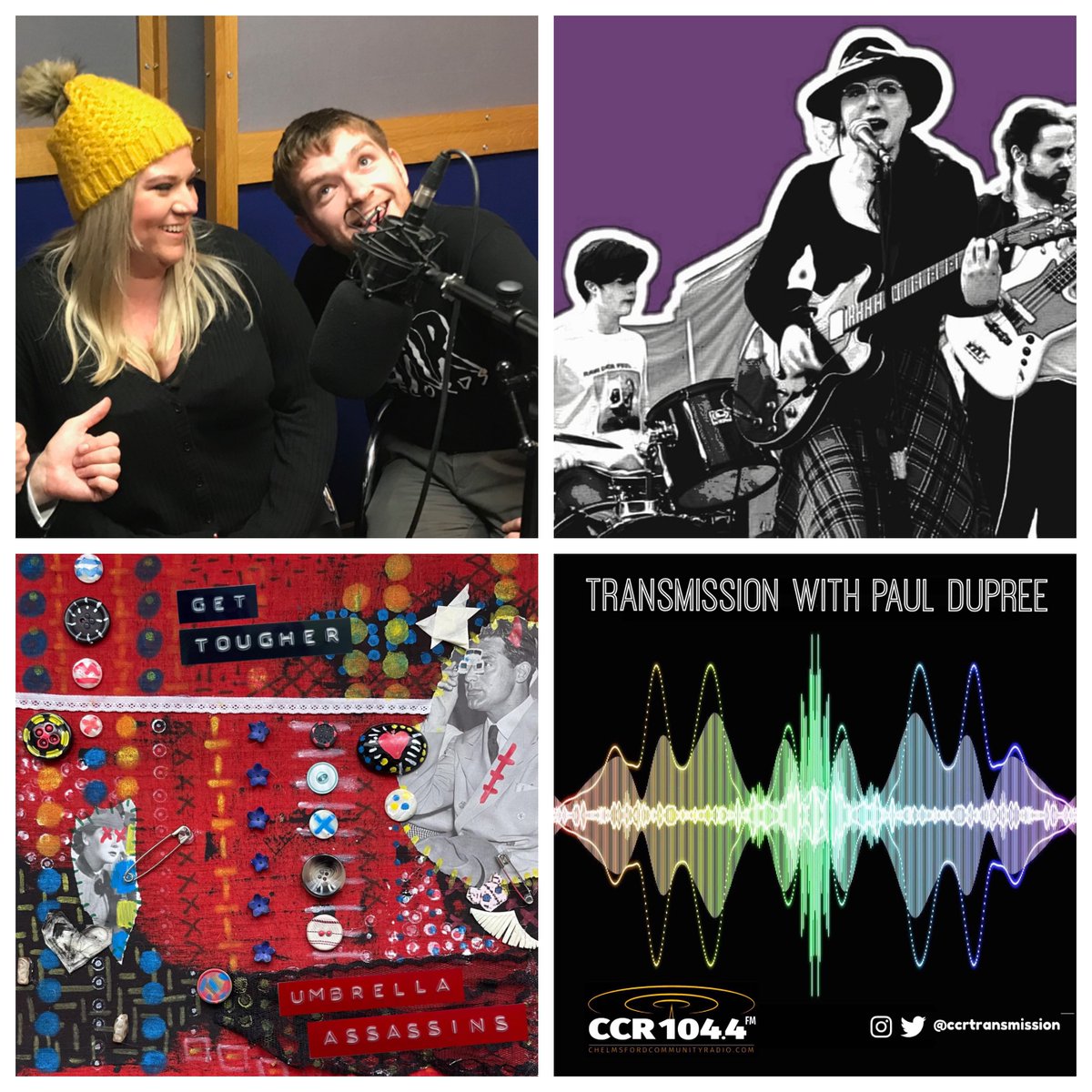 Paul Dupree (@csrtransmission) on Twitter photo This Weds, my guests are Josh and Carley of JAR Records and session from musician/event organiser Vix Weaver + <a href="/UAssassins/">Umbrella Assassins</a> <a href="/hellfeederband/">Hell Feeder</a> <a href="/whombyfire/">Whom By Fire</a> 8:30pm <a href="/ChelmsfordCR/">CCR Online & 104.4FM</a> This Weds, my guests are Josh and Carley of JAR Records and session from musician/event organiser Vix Weaver + <a href="/UAssassins/">Umbrella Assassins</a> <a href="/hellfeederband/">Hell Feeder</a> <a href="/whombyfire/">Whom By Fire</a> 8:30pm <a href="/ChelmsfordCR/">CCR Online & 104.4FM</a>