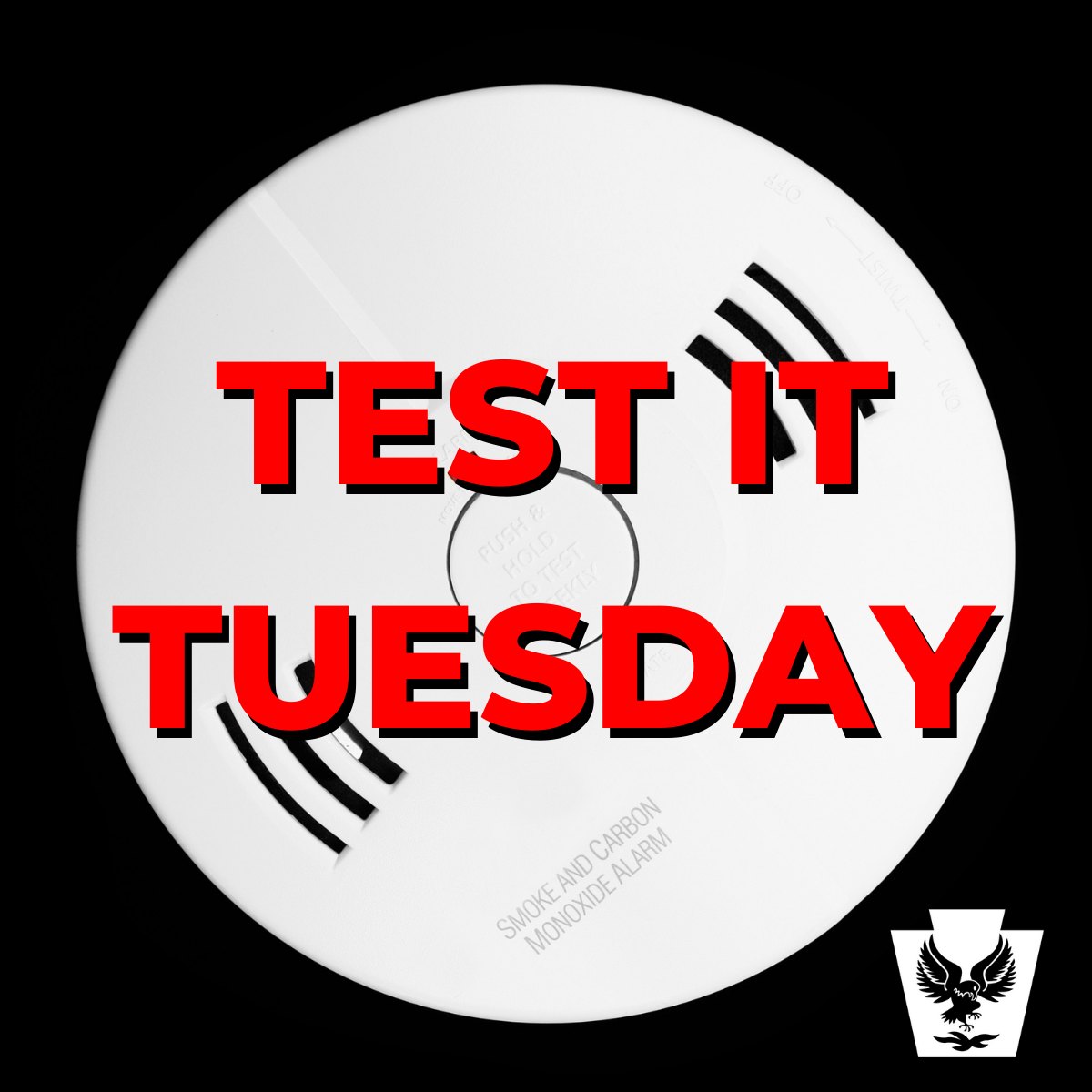 PEMAHQ's tweet photo. Fire can spread rapidly throughout a home, leaving as little as one or two minutes to escape safely once smoke alarms sound.

Make sure your smoke and carbon monoxide alarms are working. Test them monthly.

Learn more: https://t.co/qBbodBQoPF

#TestItTuesday #BeFireSafePA https://t.co/YZvFMAL9A5