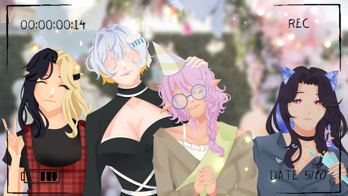 AsterixeSings's tweet photo. ┍━━━━━━━━»•» 🌸 «•«━┑
As the time passes by, please
cherish these memories of us.
┕━»•» 🌸 «•«━━━━━━━━┙
-
Happy birthday to our lovely nymph, Nixen!
#asterixeart #UmberDoodles #artstro #Cyllustration https://t.co/Ibex8UM4ra
