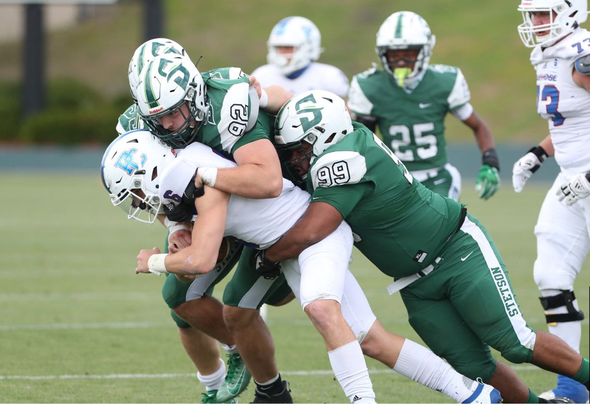 AquantisC's tweet photo. AGTG🙏🏾: After a great conversation with @CoachWrightCall I am truly blessed to receive my 3rd offer from Stetson University! #GoHatters 
@Purduer91 @NSC_Football @247recruiting @RecruitGeorgia https://t.co/1gIrNKvXdH