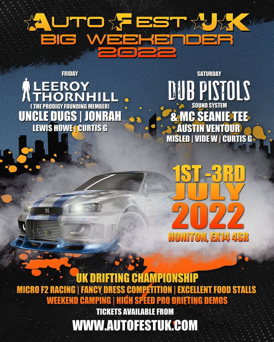 Austin Ventour (@austinventour) on Twitter photo This year I will be at <a href="/autofestuk/">Autofestuk</a> spinning my usual selection. Epic tunes, epic line-up and an even more epic selection of DRIFTING VEHICLES!!! This year I will be at <a href="/autofestuk/">Autofestuk</a> spinning my usual selection. Epic tunes, epic line-up and an even more epic selection of DRIFTING VEHICLES!!!