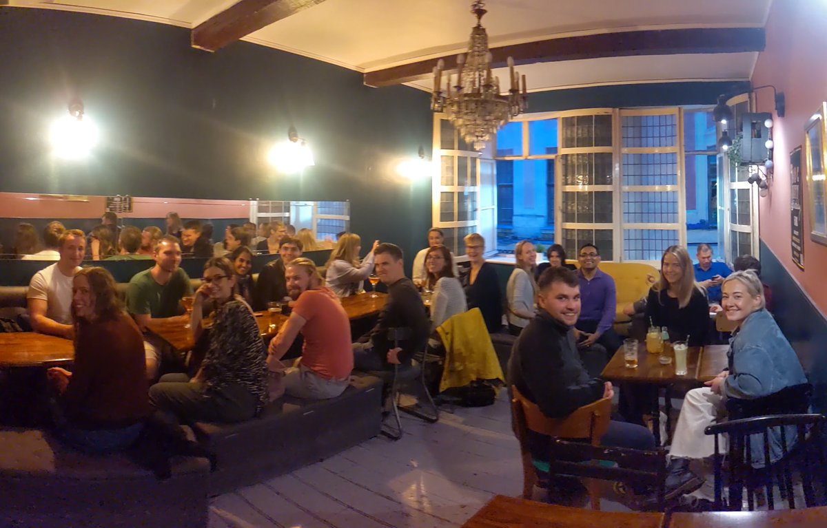 drarwood's tweet photo. The Exeter contingent have made it to Lille. A few drinks to catch up with the team before the #SGGD2022 meeting tomorrow. https://t.co/UsDkbdcWHp