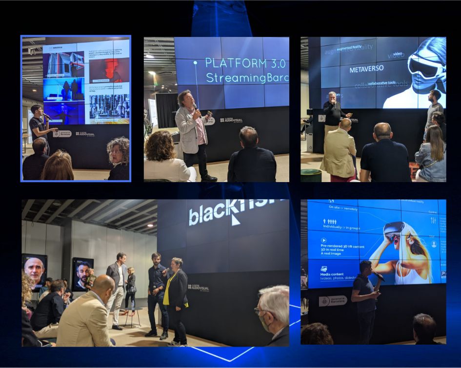 barcelonactiva's tweet photo. Coneixes les empreses que acompanyem a
l'@ISE_Show?🤔
Experiències immersives, #blockchain, productores... Comencen les presentacions de @vottun, #AVisual, @Produktia #BlackFish, #Framemow, #Microfusa, #StreamingBarcelona, #AllRightsMedia, #Forma i #IntegracióAudiovisual. https://t.co/tI9LcPUlxL