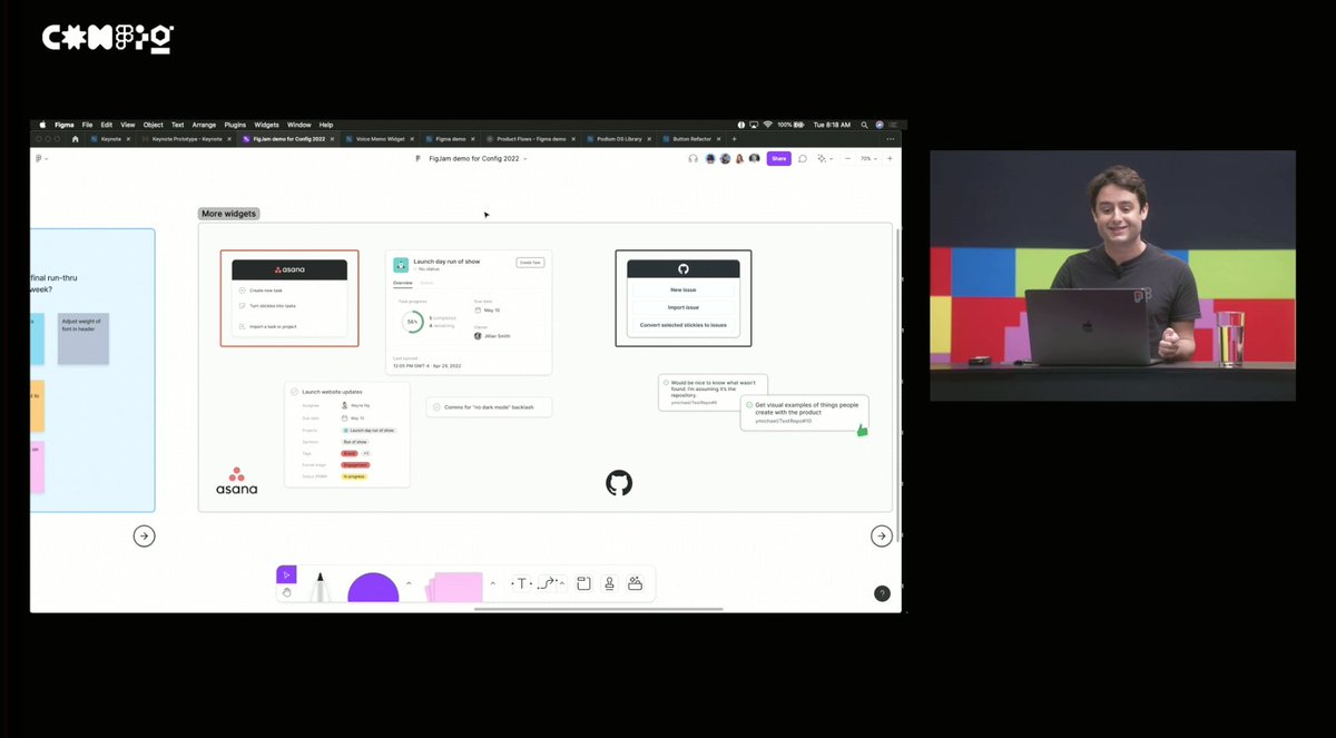 skyeezfalling's tweet photo. Yay! Asana integration! #Config2022 @AsanaDesignTeam https://t.co/2DhQGAtScw