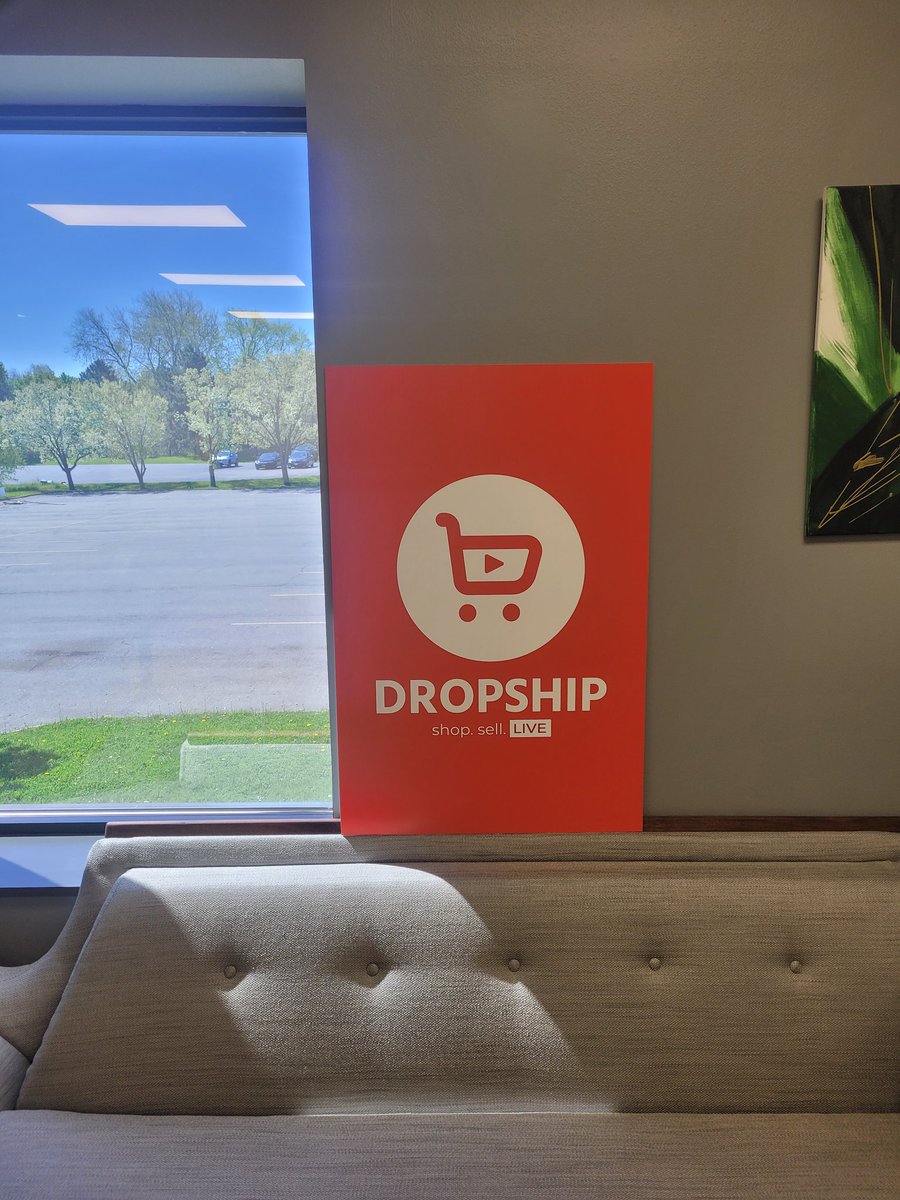 dropship.shopping office signage