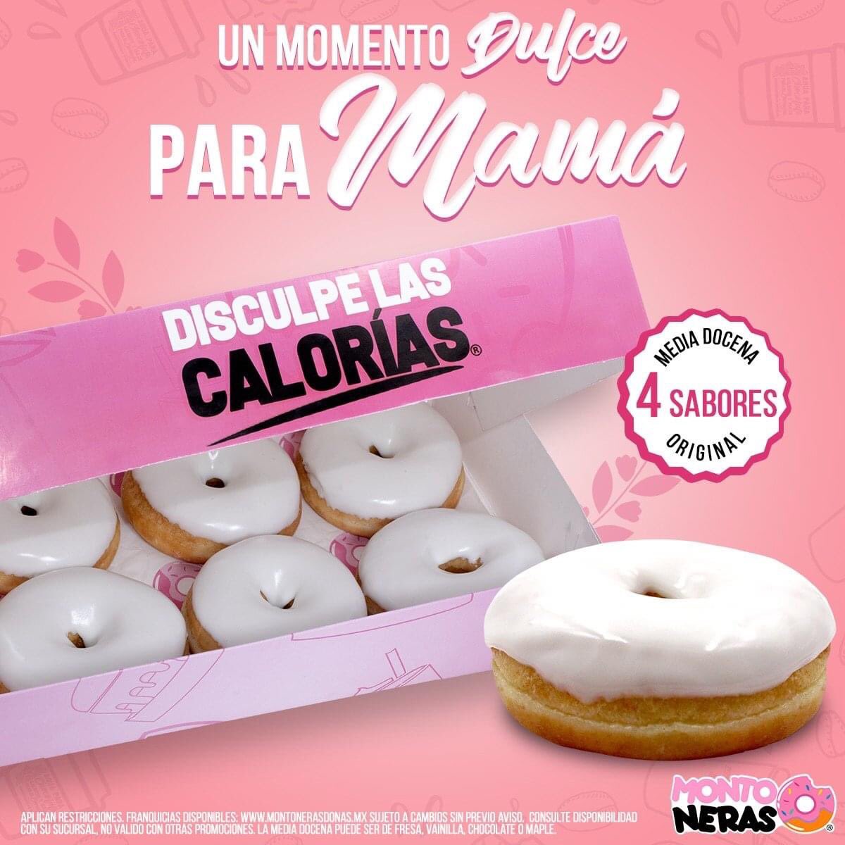 Montoneras_MM's tweet photo. 😍🥳CELEBRA A  MAMÁ🥳😍
Una madre lo da TODO sin pedir absolutamente NADA a cambio. 
‼️Feliz Día Mamá. Regala un momento dulce para Mamá🍩
Caja de media docena con donas originales en 4 sabores $109.00
Acude a tu sucursal más cercana
#disculpelascalorías
MONTONERAS®️ https://t.co/0VPU8iJgJ8
