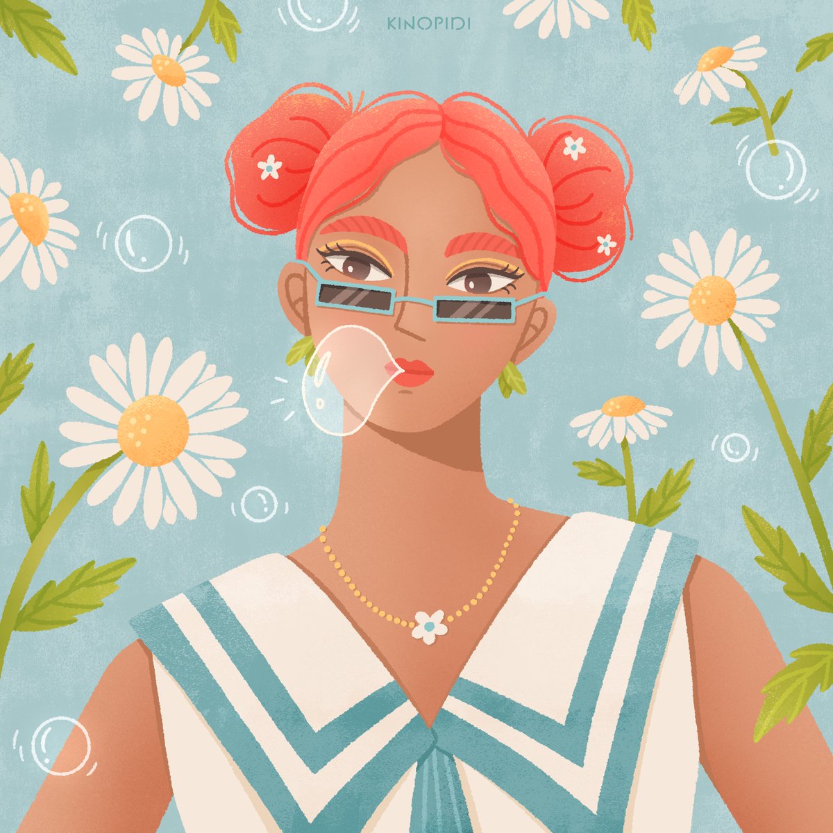 Omg, amazing artist friend <a href="/Melda_VNH/">Melda VNH</a> just collected White Daisy!🌼✨Ahh, I am really touched by your support and kindness, Melda.😭 This means the world to me! Thank youuuu!!!💗💗💗