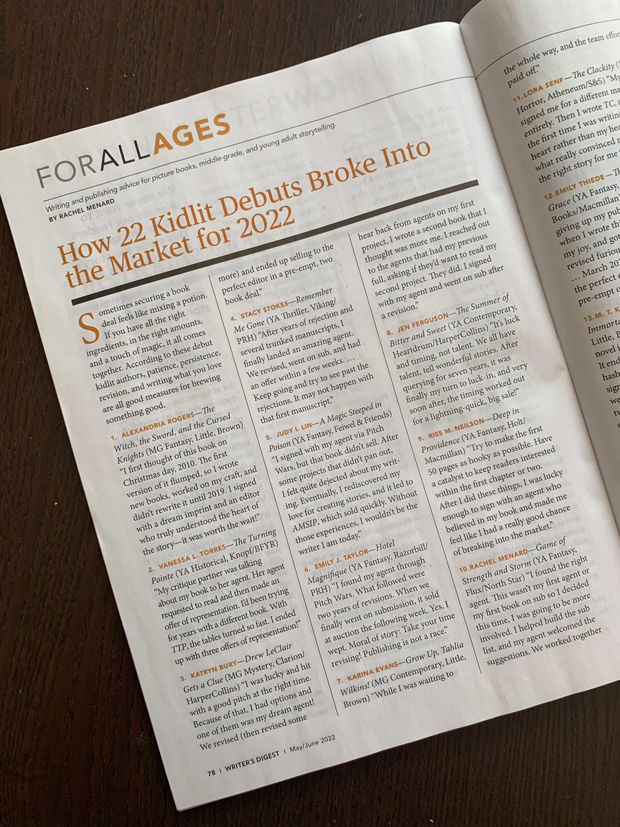 snockowitz's tweet photo. So proud to see THE PRINCE OF STEEL PIER in this @WritersDigest article by @MissusM! It’s coming- will be released on 9/1/22 from @KarBenPub! 
@Classof2kBooks @22Debuts https://t.co/Qp4D4Ly11q