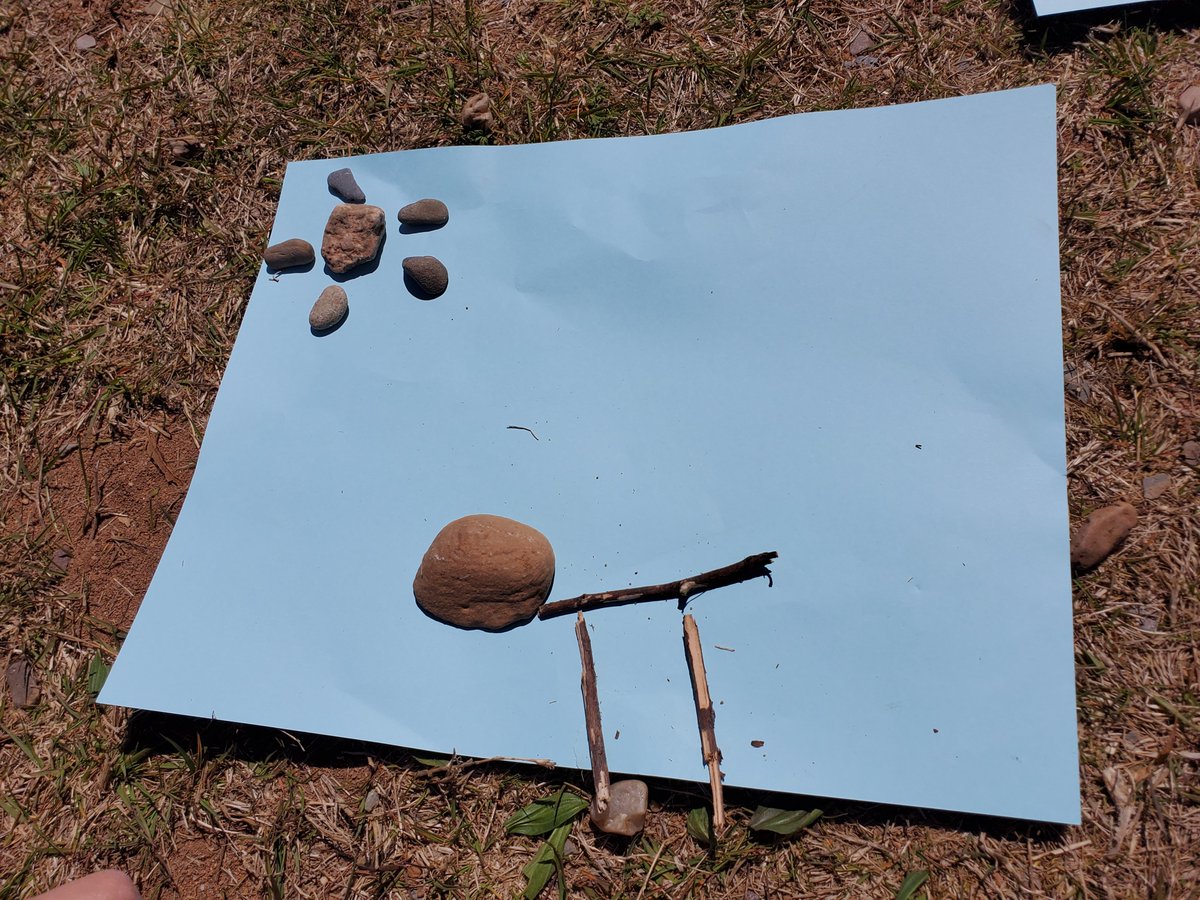 GillBaskwill's tweet photo. I think I found my all time favourite math lesson! Set a target number, run to collect a set from nature to match the target, then make something amazing! Counting, movement, and creativity! #getoutside #outdoormath #kindergarten #seewhatimlearning @SMES01 https://t.co/NtzhsC5zZp