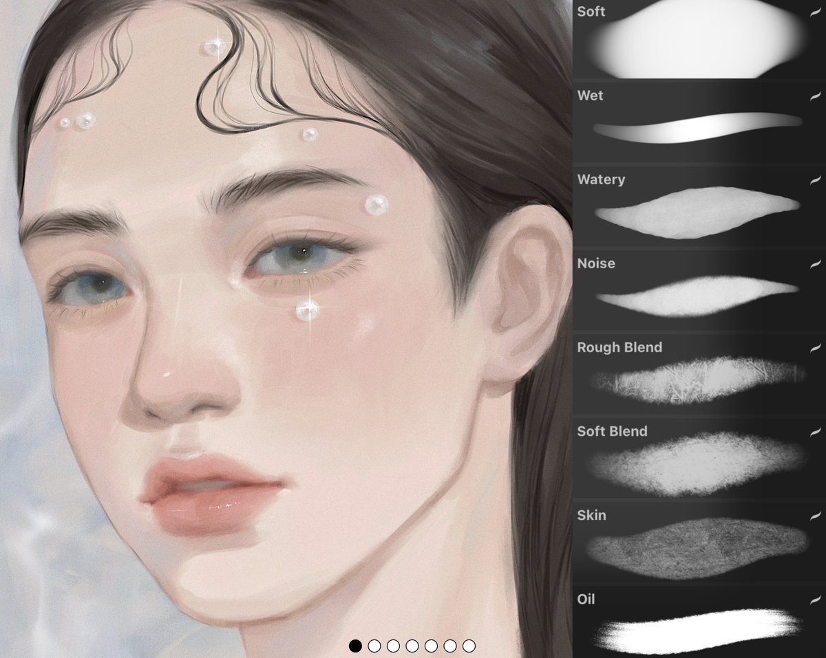 moonshineeeex's tweet photo. 🎂✨ Moonshines's Birthday give away  🎁✨
#แจกบรัชprocreate  เราซื้อบรัชของคุณ HAEYOON มาค่ะ
จะมาฝึกวาดแนวๆนี้บ้าง >< แล้วเนื่องจากเดือนนี้เป็นเดือนเกิดเรา เราเลยจะแจกให้ follower  5 คนด้วยค่าาา💕💕

🤍 Retweet นี้ + พิมอิโมจิอะไรก็ได้🎂✨🫧
🛼 ประกาศ 31 พ.ค ค่าา https://t.co/fswGep8yLL