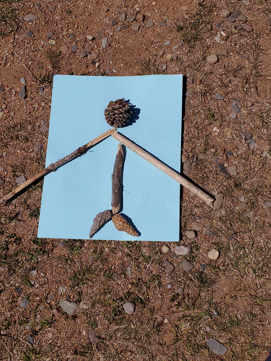 GillBaskwill's tweet photo. I think I found my all time favourite math lesson! Set a target number, run to collect a set from nature to match the target, then make something amazing! Counting, movement, and creativity! #getoutside #outdoormath #kindergarten #seewhatimlearning @SMES01 https://t.co/NtzhsC5zZp