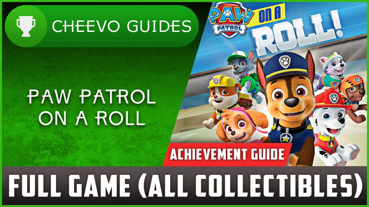 🚨UPLOAD ALERT🚨 
🎮Paw Patrol: On A Roll (Xbox/PS4)
🏆Achievement Guide
🔥Full Game w/ All Collectibles!!
📺1000G IN 3 HOURS!
💵PURCHASE FOR $39.99 (Xbox)⬇️
fxo.co/E3hb
⬇️Video on YouTube
youtu.be/fD9VCR9z8Vg
#Achievements #Xbox #PawPatrol