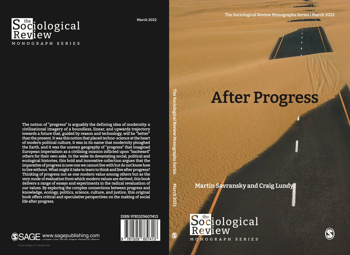 📢📢At last, it's out! The latest @TheSocReview monograph, 'After Progress', co-edited by yours truly and Craig Lundy. Loads of amazing papers in there! Please check it out and retweet so it can reach as many eyes as possible! @SociologyGold journals.sagepub.com/toc/sora/70/2