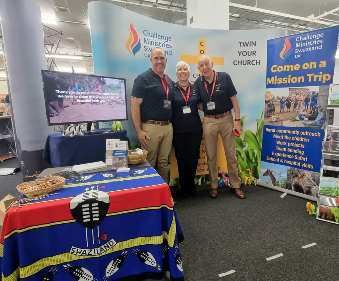 UkSwaziland's tweet photo. We are hugely blessed to have the Steyns with us all the way from eSwatini, joining the Brewers at Elim Leadership Summit (ELS) to share about the work of CMS and twinning our churches with In Community By Community projects across eSwatini. Visit our stand 13 at #ELS2022 #Elim https://t.co/KETHMtBhBF