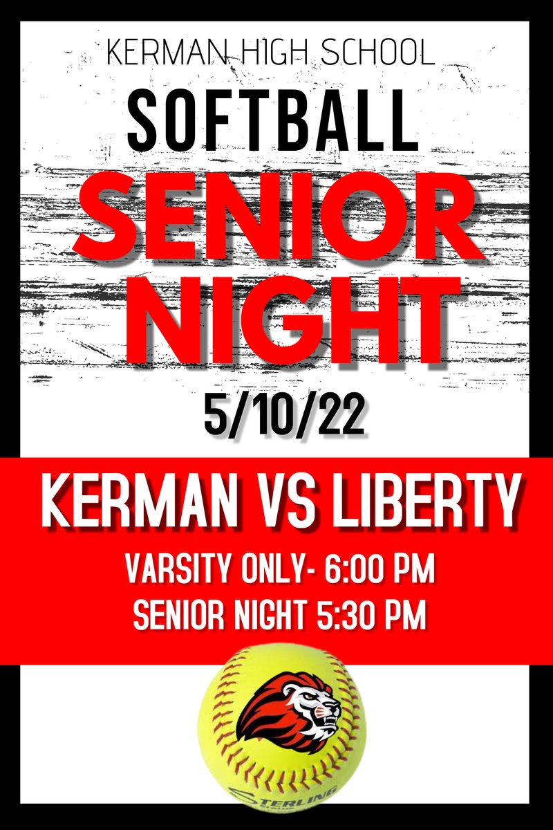 Come out and support our lady lions as they take on Liberty-Madera. Tonight is Senior Night! We are excited to celebrate our seniors in their final home league contest.