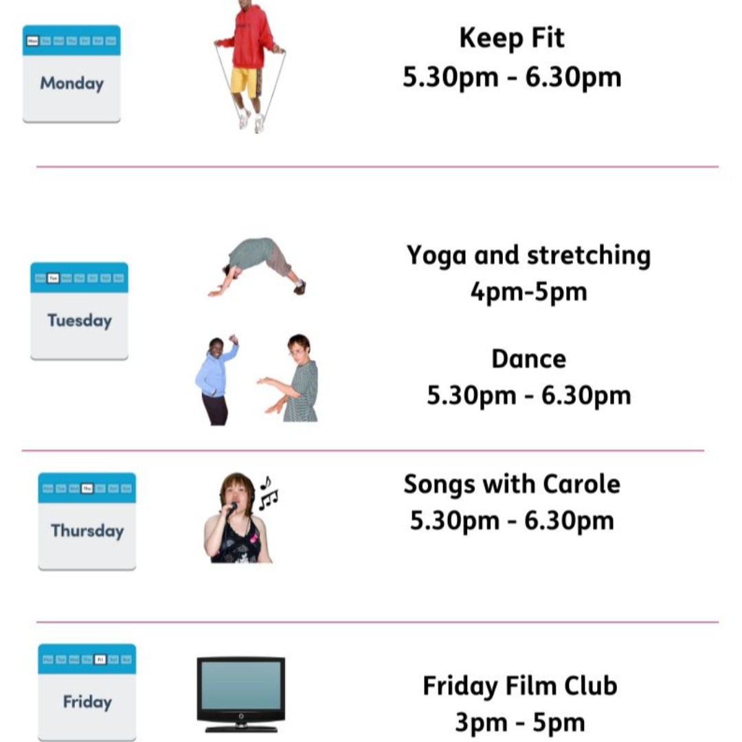 Zoom activities at Bexley Mencap
These are the current activities on zoom at Bexley Mencap
Please call us on 0208 303 6336