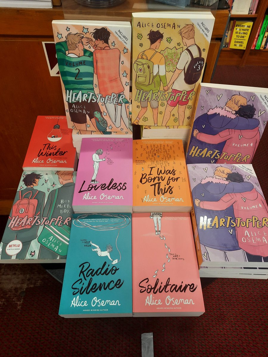 LOOK AT WHAT HAS JUST ARRIVED BACK IN STOCK! 'Heartstopper' by @AliceOseman Come and pick up your copy today!