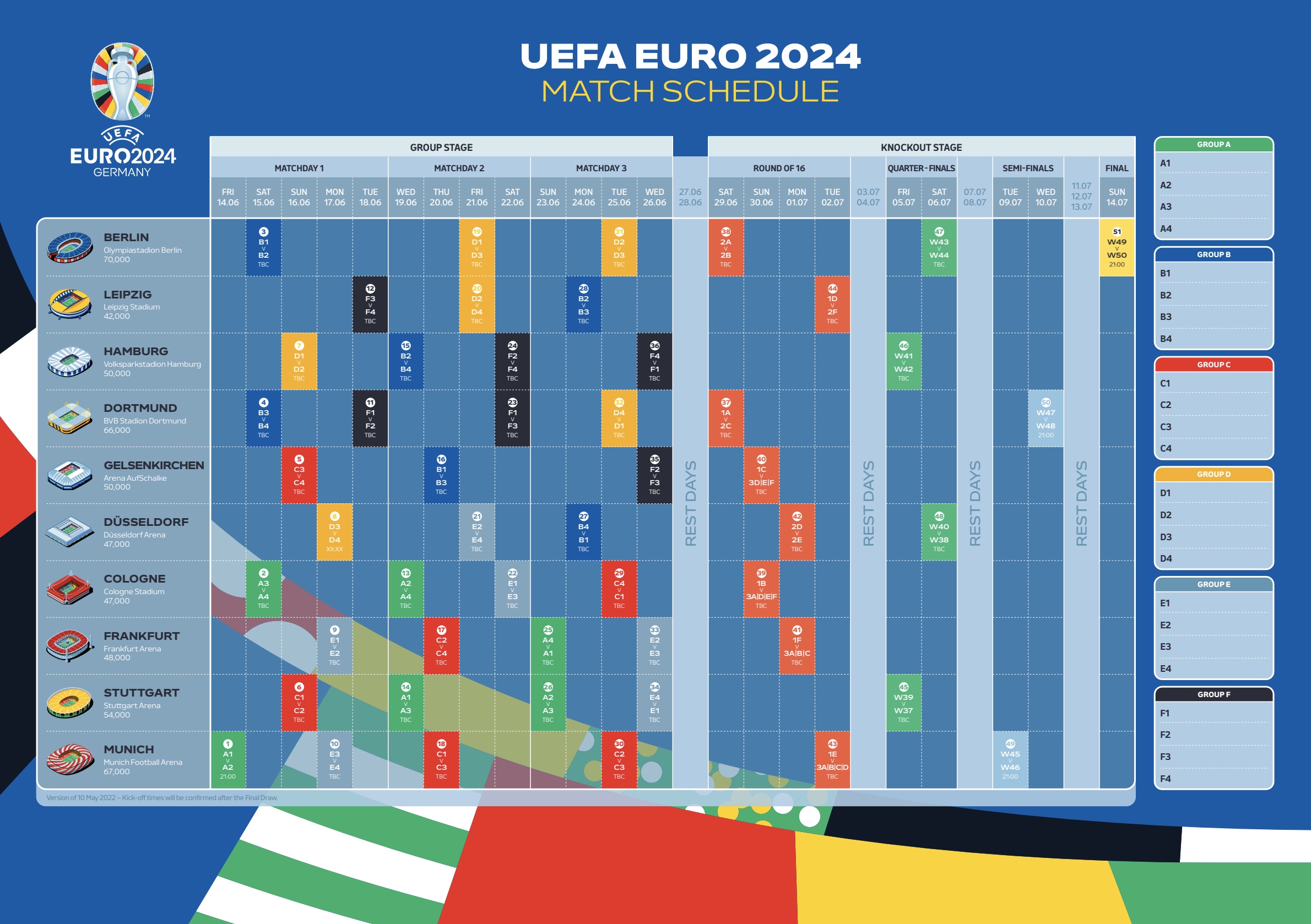 Calendrier Euro 2024 Ginni Justine