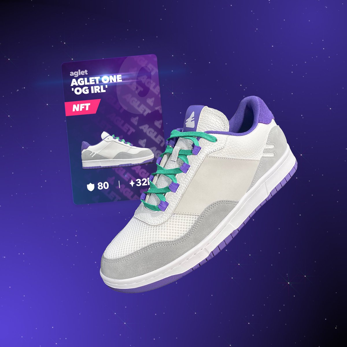 DanFreebairn's tweet photo. 🗓 OFFICIAL DROP DATE!!…

My very first original sneaker design, the Aglet One 'OG' drops MAY 28th, only available via @AgletApp.

Upon purchasing the physical sneaker, you will also receive a matching playable NFT in game! 

👟✍🏻💥🎉😍 https://t.co/PZ7VxmEu6n